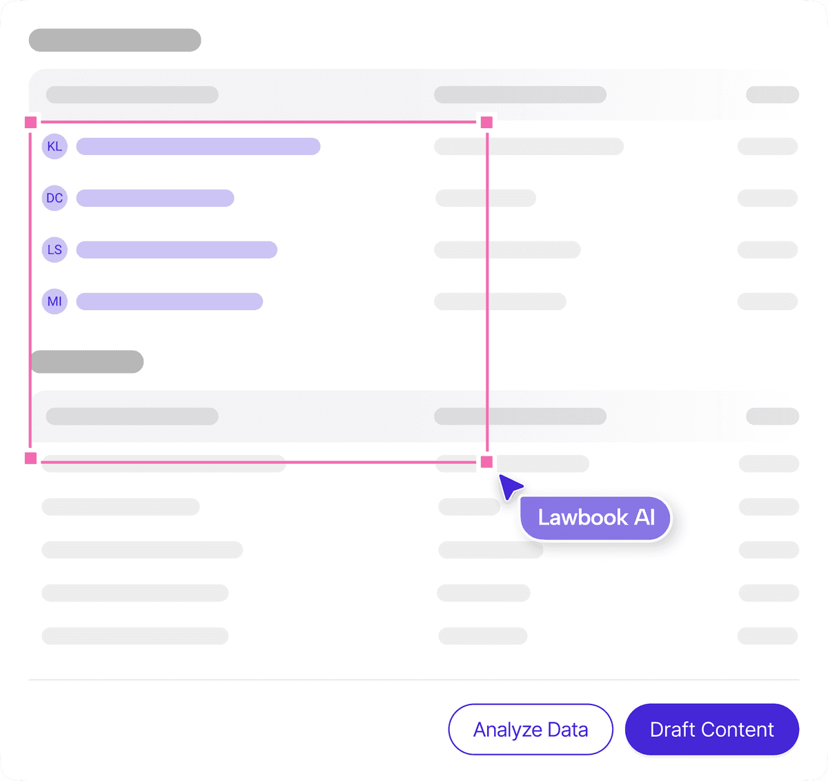 Support Drafting and Internal Workflows. in The LawBook AI Assistant