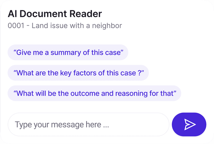 AI assistant surfacing relevant matter information