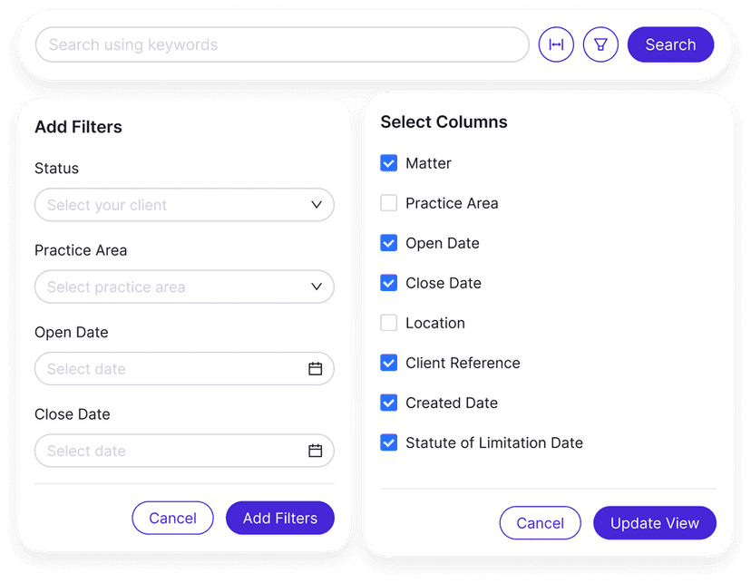 Client-ready billing and collaboration view